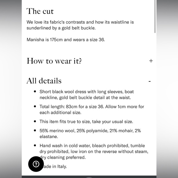 NWOT Rouje- Cody Dress - size 38 (US 6) - Picture 7 of 11